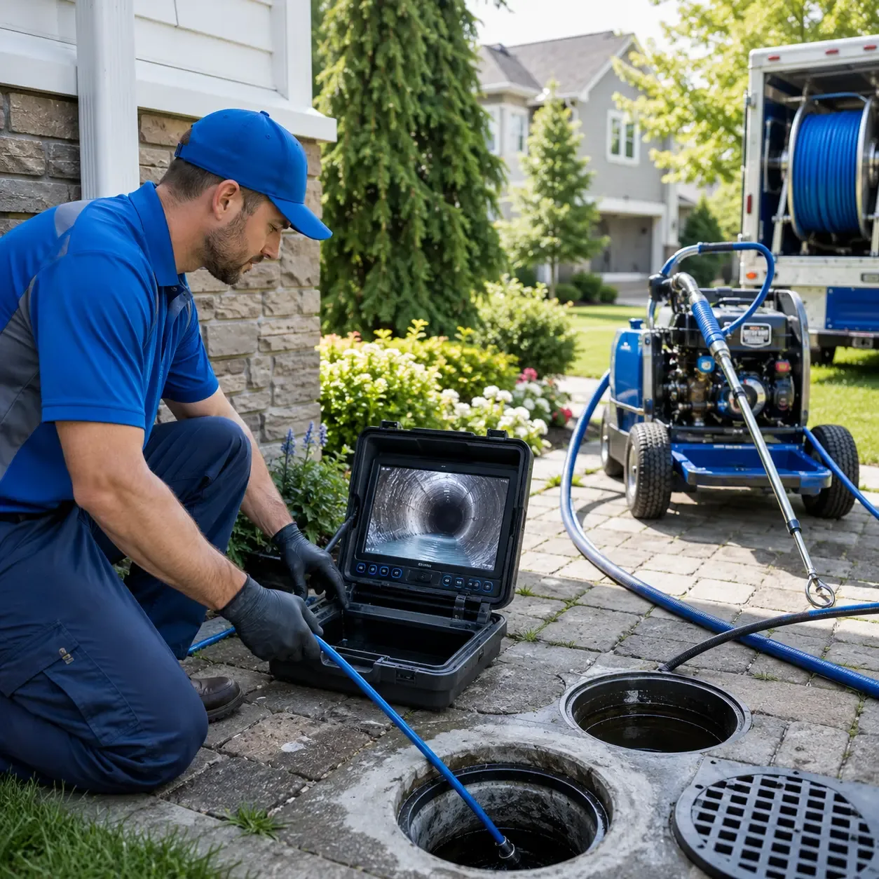 Outdoor drain cleaning professionals serving Portland, MO