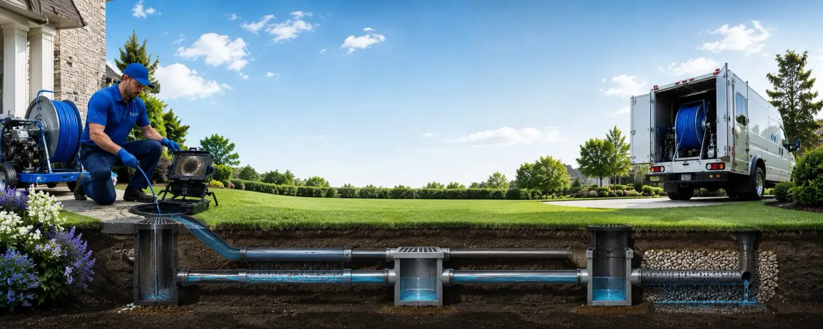 Outdoor drain cleaning information for Portland, MO